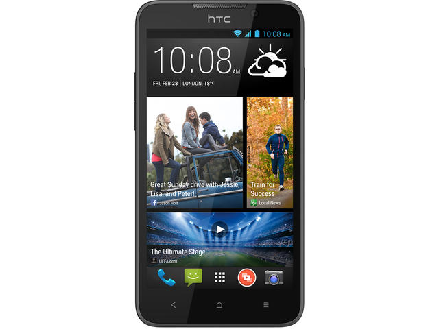 Смартфони HTC Desire 516 4GB, черен цвят + 750MB интернет на месец