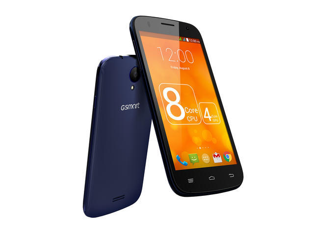 Смартфони GSmart Akta A4 8GB, син цвят + 750MB интернет на месец