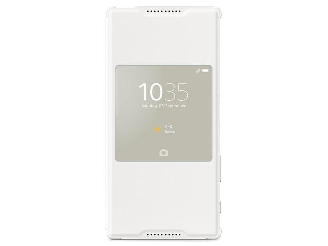 Калъфи Sony Flip Case Smart Style Cover SCR46 za Xperia Z5 Premium (бял)