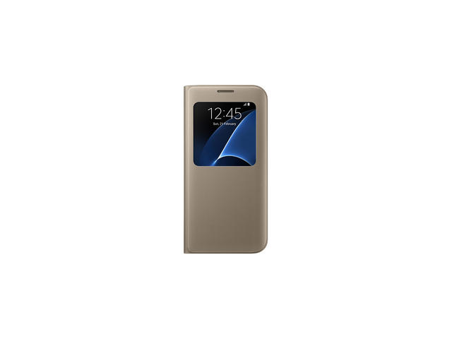 Калъфи Samsung S View Cover за Samsung Galaxy S7 edge, златист