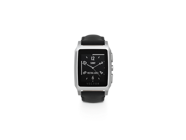 Смарт часовници Vector Meridian Black Leather - Regular