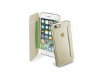 Калъфи Cellular line ClearBook за iPhone 7, прозрачен-златист