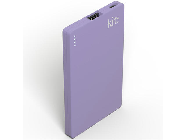 Външни батерии Kit Fresh Business Card 2000 mAh, в лилаво