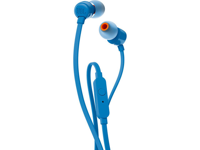 Слушалки JBL T110, в синьо