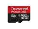 Карти памет Transcend Premium 8GB microSDHC Class 10 400x Adapter