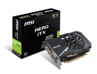 Видео карти MSI GeForce GTX 1060 AERO ITX 6G OC