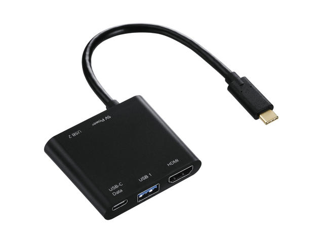 Кабели и Адаптери Hama 4в1 USB-C Multiport адаптер за 2x USB 3.1