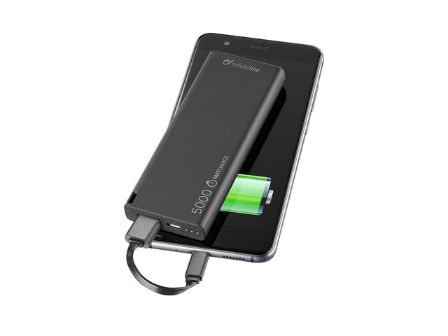 Външни батерии Cellularline FreePower Slim 5000mAh, черна