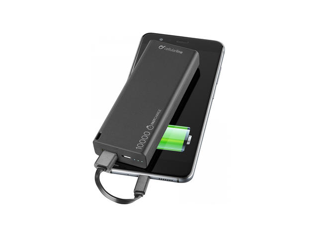 Външни батерии Cellularline FreePower Slim 10000mAh, черна