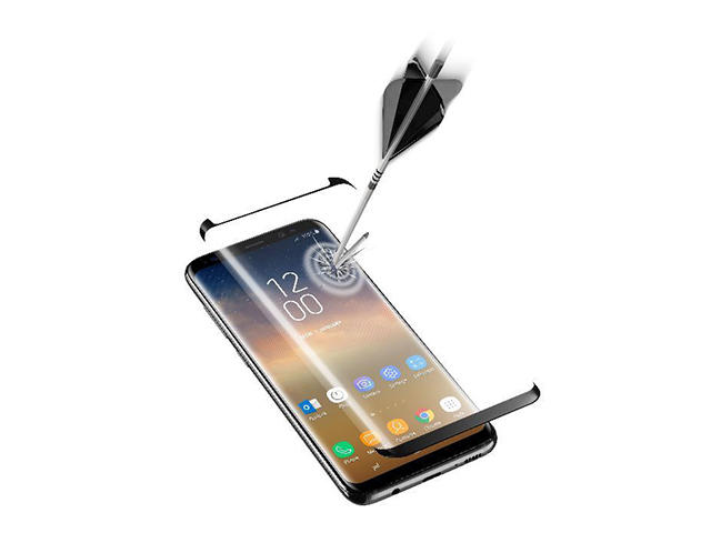 Защитно фолио Cellular line закалено стъкло за Samsung Galaxy S9+, 3D