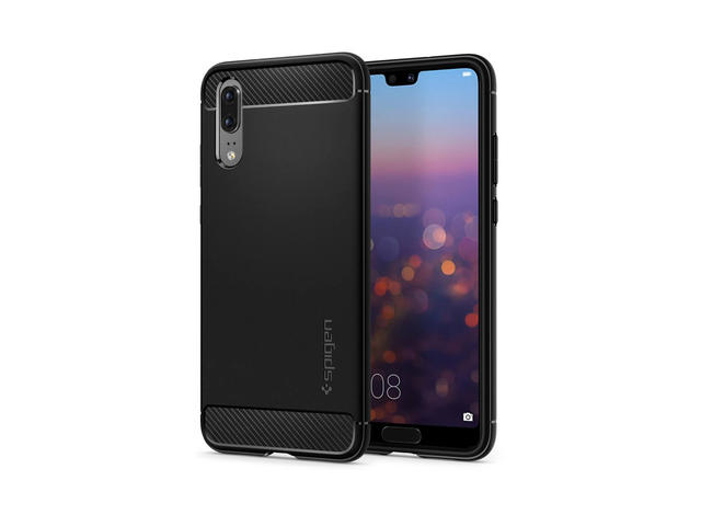 Калъфи Spigen Rugged Armor Case за Huawei P20, черен