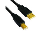 Кабели и Адаптери VCom Кабел USB 2.0 AM / BM High Grade GOLD - CU201G-B-5m