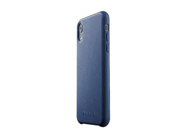 Калъфи Mujjo Leather Case - кожен кейс за iPhone XR, син