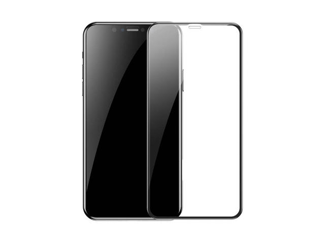Защитно фолио Baseus Full Screen Tempered Glass за iPhone XS Max, 23мм, прозрачен-черен