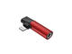 Кабели и Адаптери Baseus Lightning & Audio Adapter, в червено