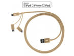 Кабели и Адаптери Torrii KeVable 3-in-1 Universal USB Cable (1m) Gold