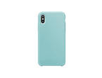 Калъфи SDesign Silicone Original Case за iPhone XS, iPhone X, светлосин