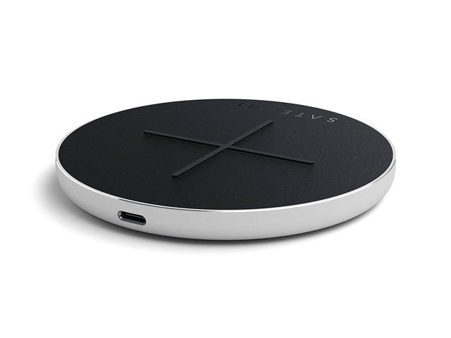 Зарядни устройства Satechi Wireless Charging Pad v2, сребристо