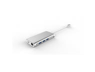 Кабели и Адаптери LMP USB-C Network & USB 3.0 Hub, сребрист