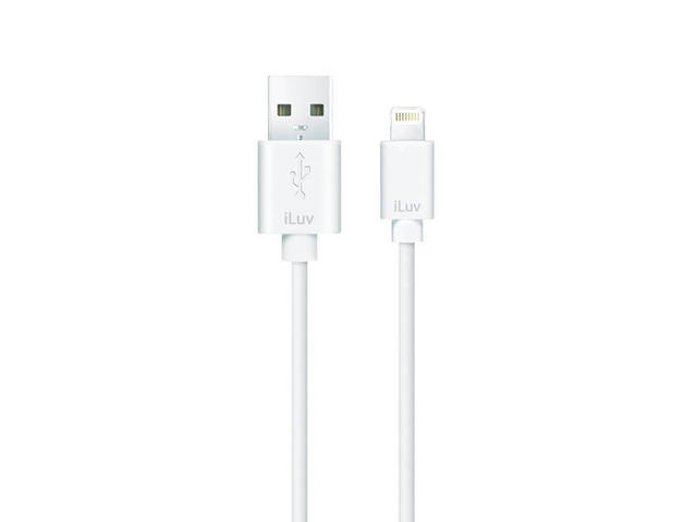 Кабели и Адаптери iLuv Premium Lightning кабел, бял