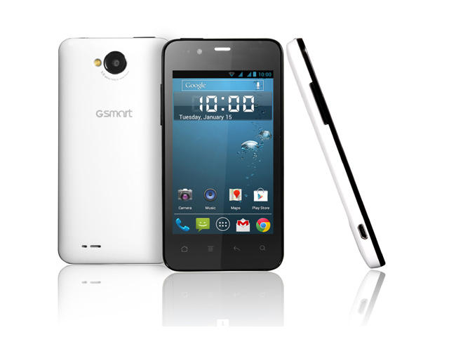 Смартфони GSmart Rio R1 4GB, бял цвят