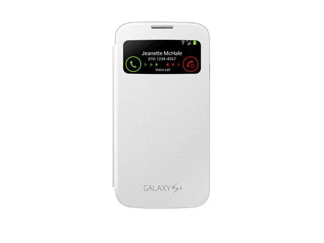 Калъфи Samsung S View Cover за GALAXY S 4, в бяло