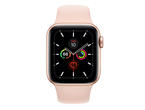 Смарт часовници Apple Watch S5 GPS, 40mm Gold Aluminium Case with Pink Sand Sport Band