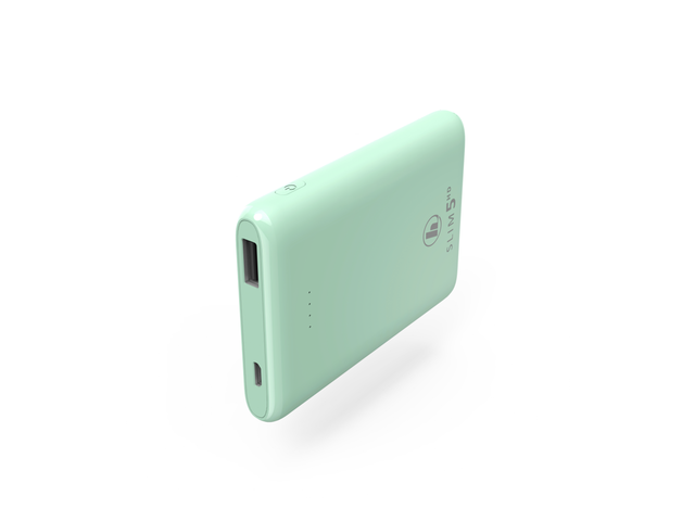 Външни батерии Hama "SLIM 5HD" Power Pack, 5000m Ah, в зелено
