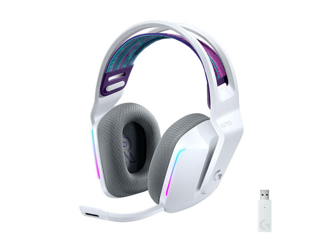 Слушалки Logitech G733 LIGHTSPEED Wireless - WHITE