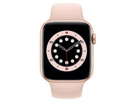 Смарт часовници Apple Watch S6 GPS, 44mm Gold Aluminium Case with Pink Sand Sport Band - Regular
