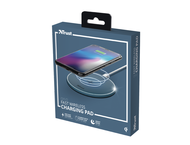 Зарядни устройства Trust Qylo Fast Wireless Charging Pad 7.5/10W - blue