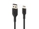 Кабели и Адаптери Belkin кабел BOOST↑CHARGE™ с оплетка от USB-C към USB-A (2 метра, черен)