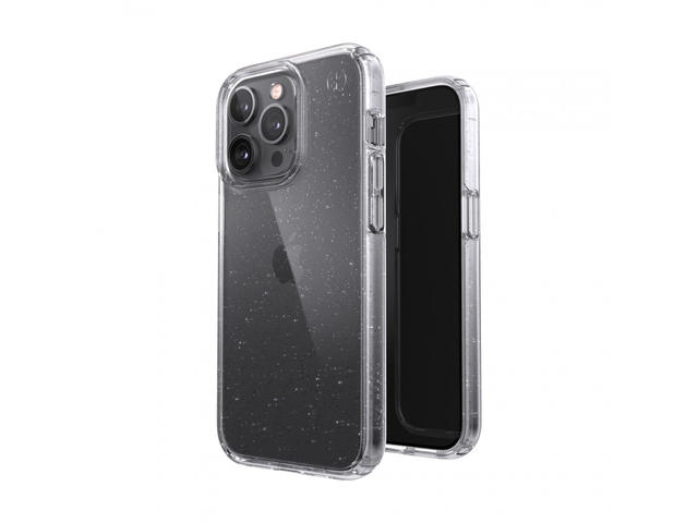 Калъфи Speck iPhone 13 Pro Presidio Perfect Clear Glitter Clear/Platinum Glitter
