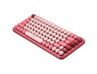 Клавиатури Logitech POP Keys Wireless Mechanical Keyboard With Emoji Keys, US, HEARTBREAKER ROSE