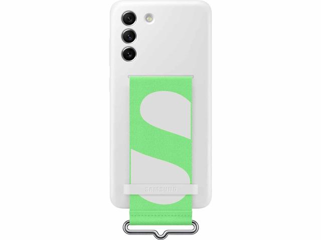 Калъфи Samsung Galaxy S21 FE 5G Silicone Cover with Strap, White
