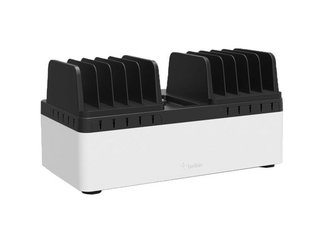 Зарядни устройства Belkin Store & Charge Go w Fixed Slots & 10 port USB Power (B2B141x & B2B139vf) - Black/White