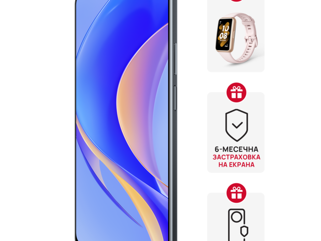 Смартфони Huawei nova Y90 Midnight Black + Huawei Band 7 Nebula Pink