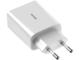 Зарядни устройства Baseus Speed mini USB двоен порт, 18W, бяло