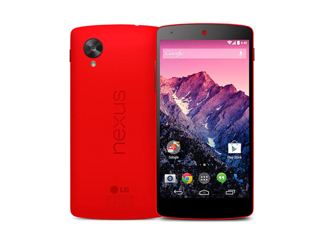 Смартфони LG Google Nexus 5 16GB, червен цвят