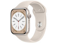 Смарт часовници Apple Watch Series 8 GPS 45mm Starlight Aluminium Case with Starlight Sport Band - Regular