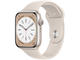 Смарт часовници Apple Watch Series 8 GPS 45mm Starlight Aluminium Case with Starlight Sport Band - Regular