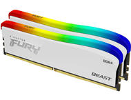 Оперативна памет 32GB (2x16GB) DDR4 3600MT/s Kingston FURY BEAST White RGB Special Edition