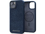Калъфи Njord Salmon Leather Magsafe за iPhone 14, син