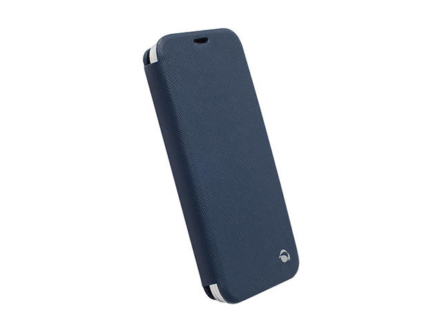 Калъфи Krusell Malmo Flip cover - кожен калъф, тип портфейл за Samsung Galaxy S5 SM-G900 (син)