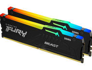 Оперативна памет 32GB (2x16GB) DDR5 5200 MT/s Kingston FURY BEAST RGB CL36