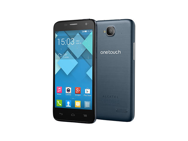Смартфони Alcatel One Touch Idol X 16GB, син цвят, с лека драскотина на гърба