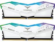 Оперативна памет 32GB (2x16GB) DDR5 6400MHz Team Group T-Force Delta RGB White
