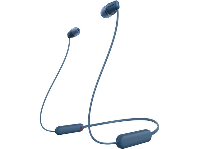 Слушалки Sony WI-C100, blue