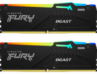 Оперативна памет 32GB (2x16GB) DDR5 6000 MT/s Kingston FURY BEAST RGB