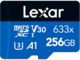 Карти памет 256GB Lexar® High-Performance 633x microSDXC™ UHS-I с SD адаптер, C10 A1 V30 U3
